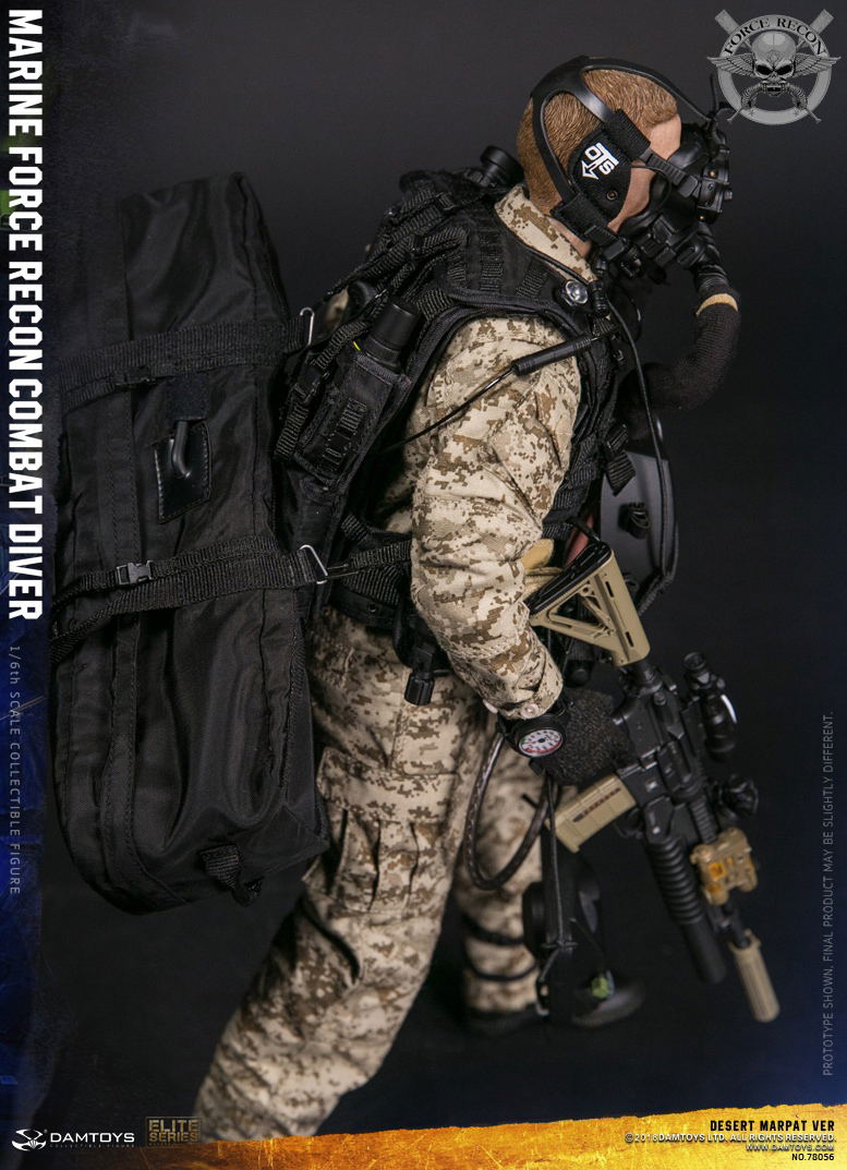 Damtoys 1/6 Scale Figure: Marine Force Recon Combat Diver Desert Marpat Ver. image 5