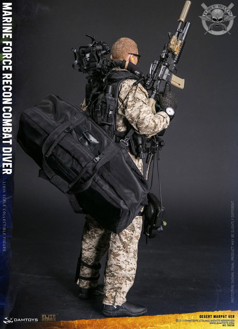 Damtoys 1/6 Scale Figure: Marine Force Recon Combat Diver Desert Marpat Ver. image 9