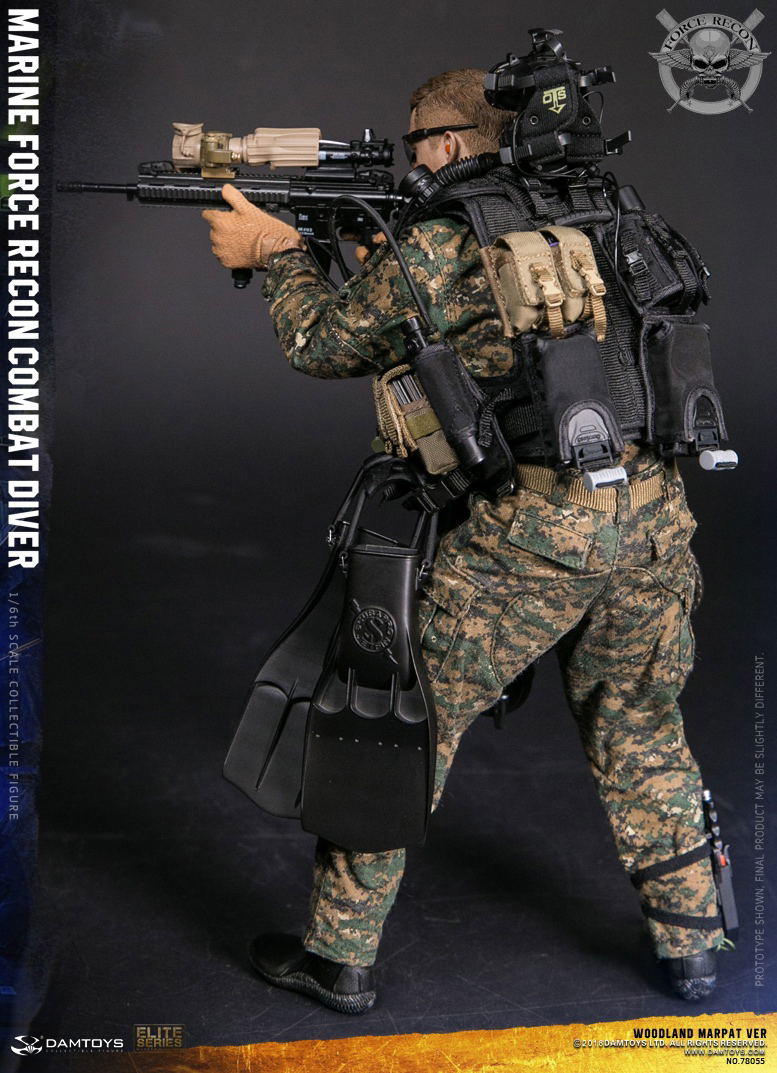 Damtoys 1/6 Scale Figure: Marine Force Recon Combat Diver Woodland Marpat Ver. image 11