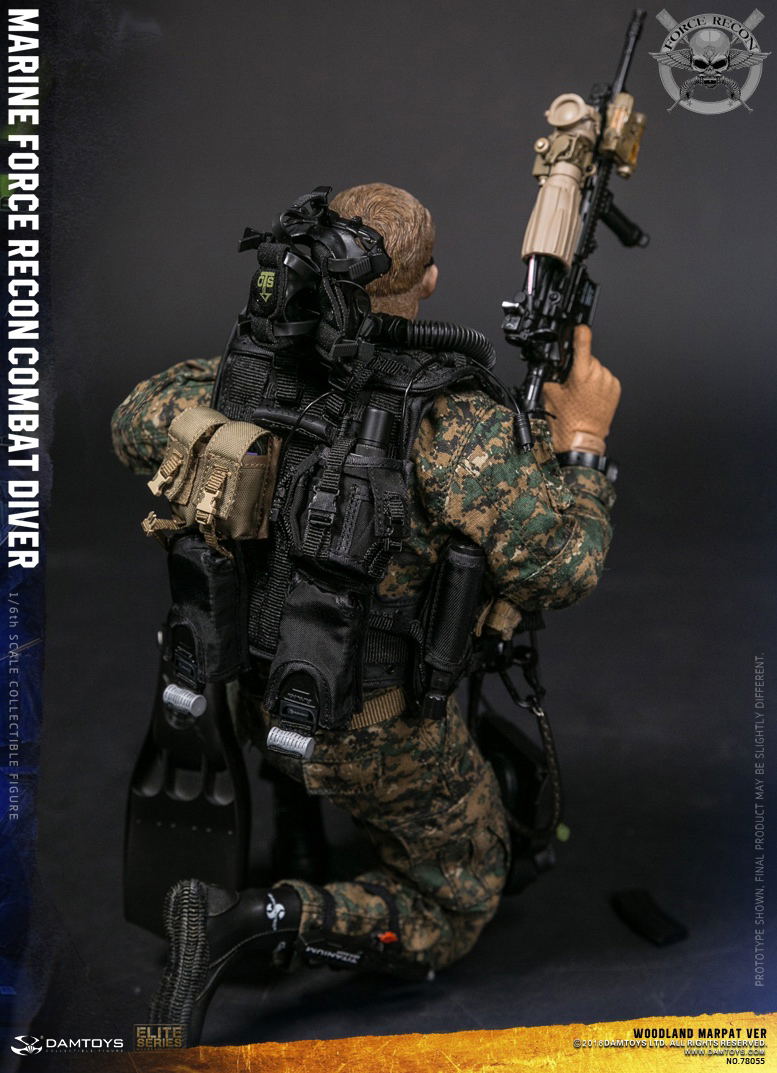 Damtoys 1/6 Scale Figure: Marine Force Recon Combat Diver Woodland Marpat Ver. image 13