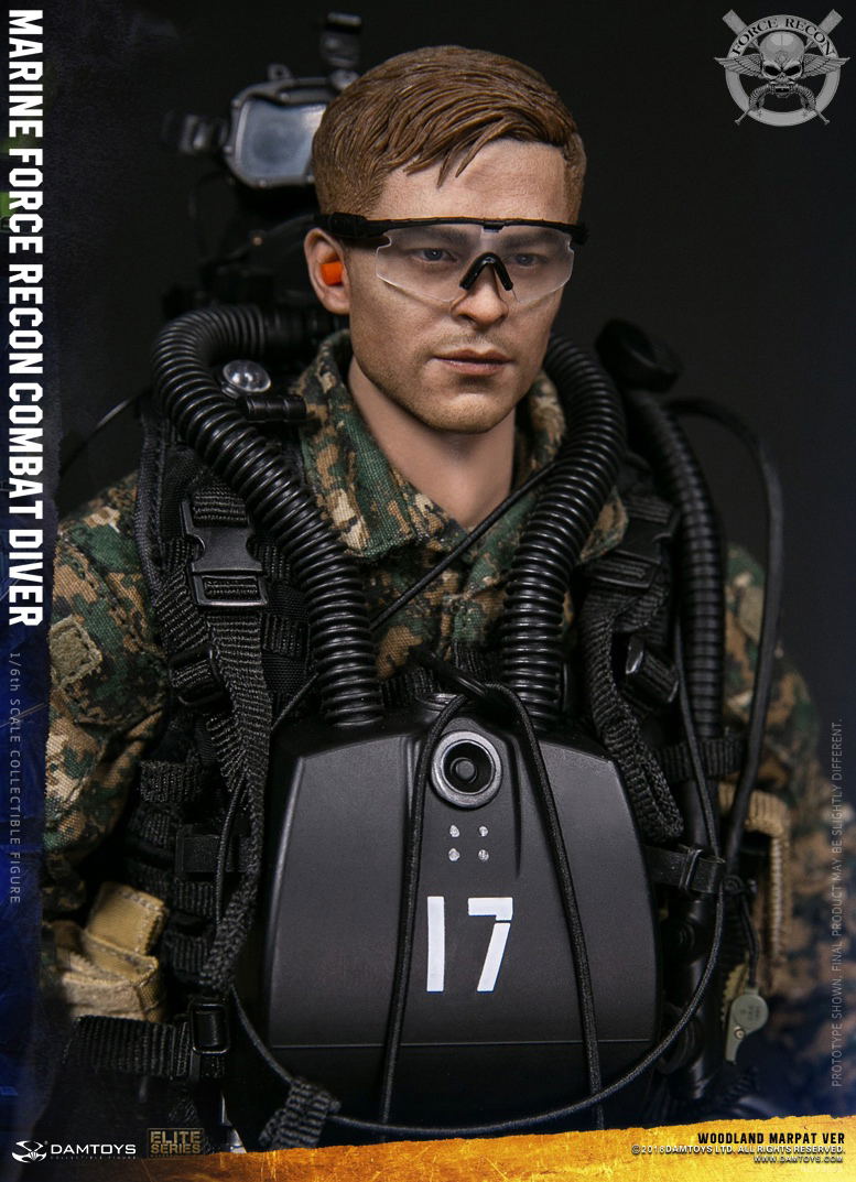 Damtoys 1/6 Scale Figure: Marine Force Recon Combat Diver Woodland Marpat Ver. image 15