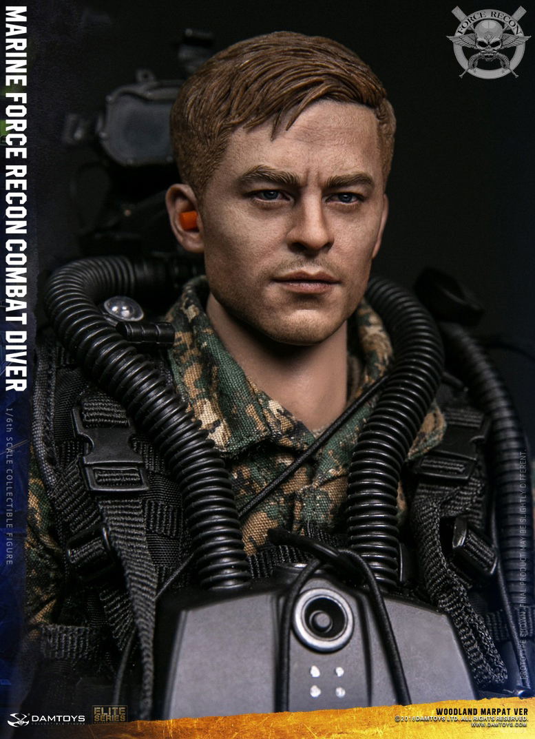 Damtoys 1/6 Scale Figure: Marine Force Recon Combat Diver Woodland