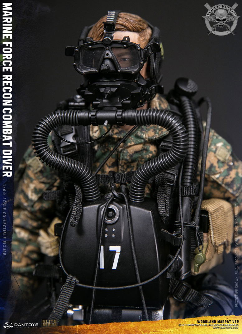 Damtoys 1/6 Scale Figure: Marine Force Recon Combat Diver Woodland Marpat Ver. image 18
