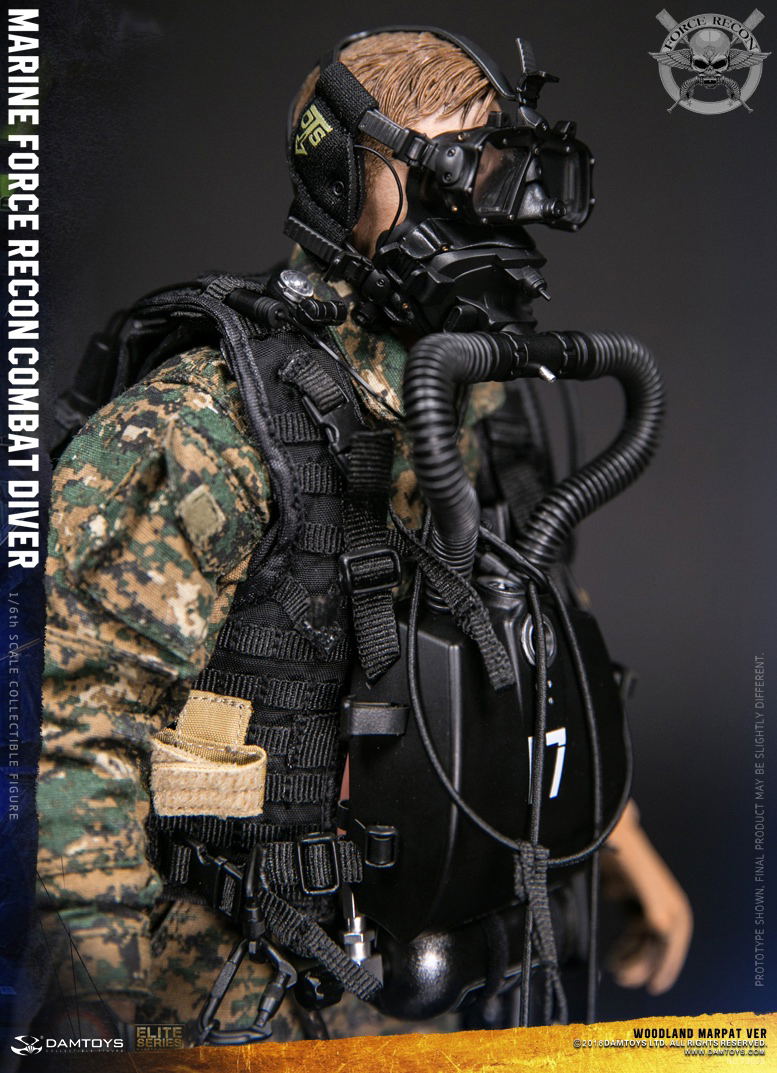 Damtoys 1/6 Scale Figure: Marine Force Recon Combat Diver Woodland Marpat Ver. image 19