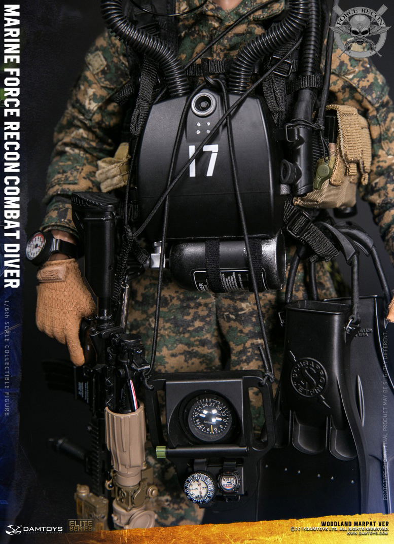 Damtoys 1/6 Scale Figure: Marine Force Recon Combat Diver Woodland Marpat Ver. image 20
