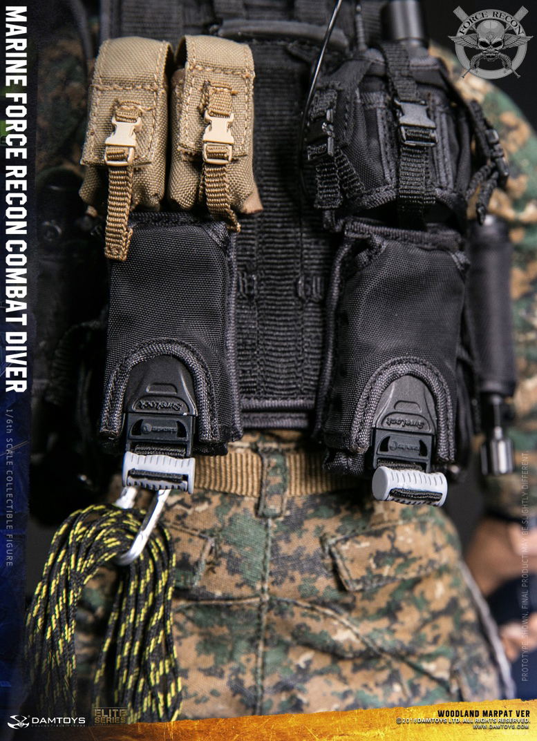 Damtoys 1/6 Scale Figure: Marine Force Recon Combat Diver Woodland Marpat Ver. image 22