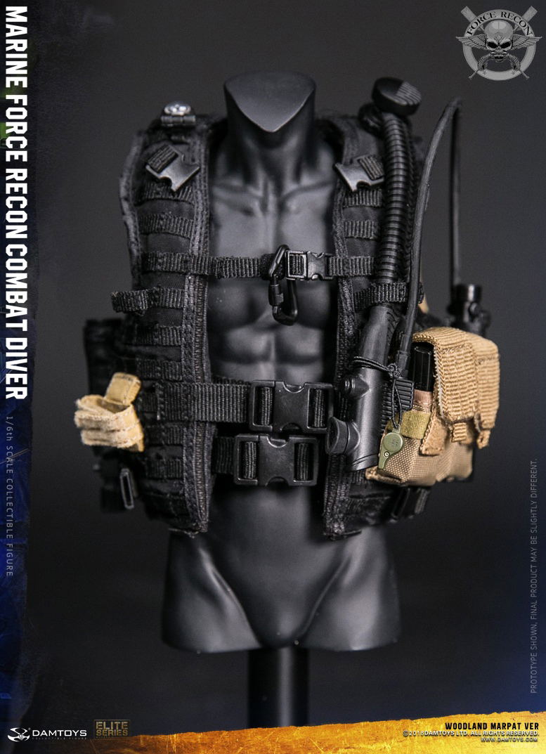 Damtoys 1/6 Scale Figure: Marine Force Recon Combat Diver Woodland Marpat Ver. image 24