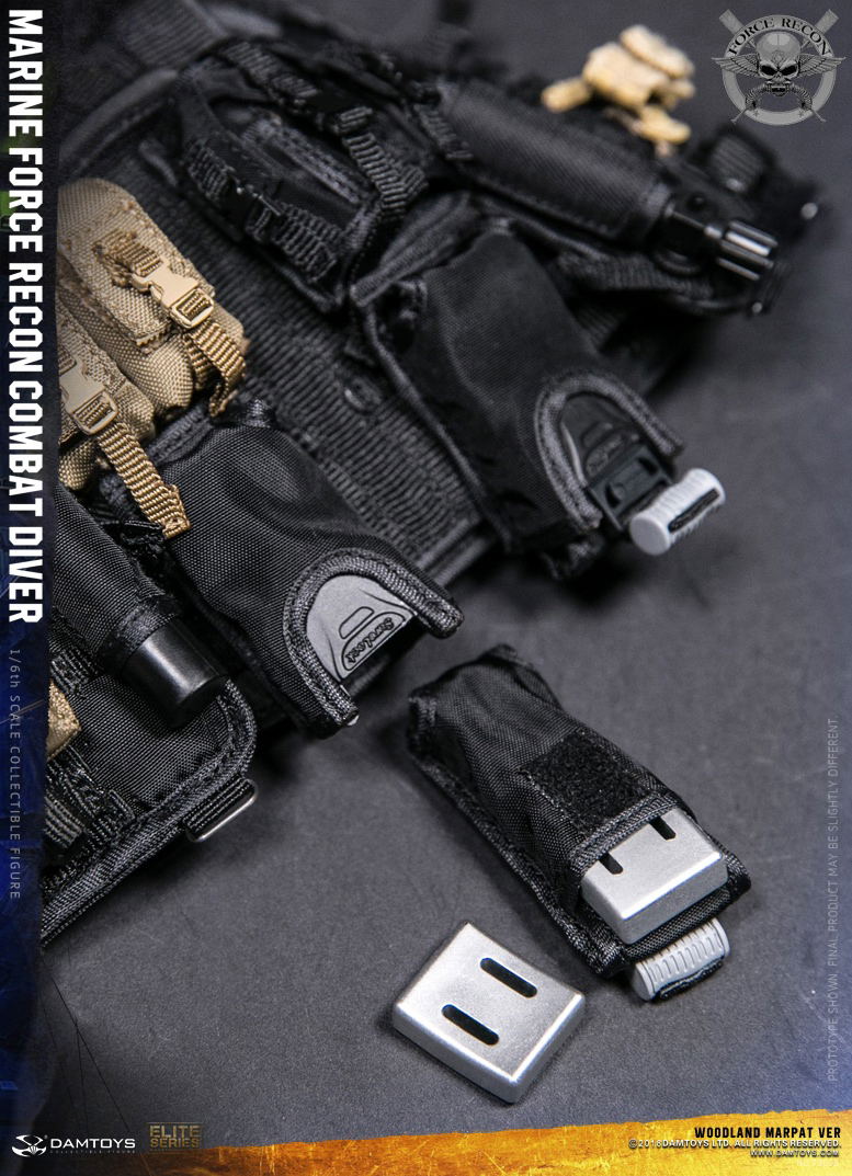 Damtoys 1/6 Scale Figure: Marine Force Recon Combat Diver Woodland Marpat Ver. image 36