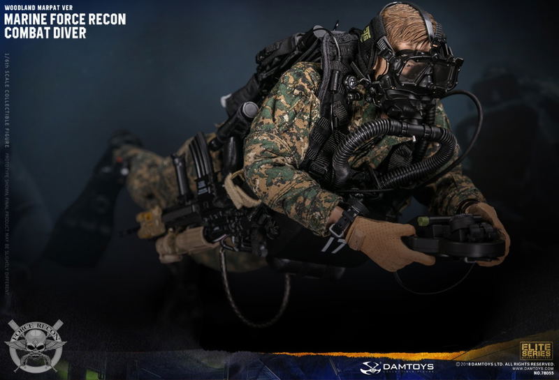 Damtoys 1/6 Scale Figure: Marine Force Recon Combat Diver Woodland Marpat Ver. image 39