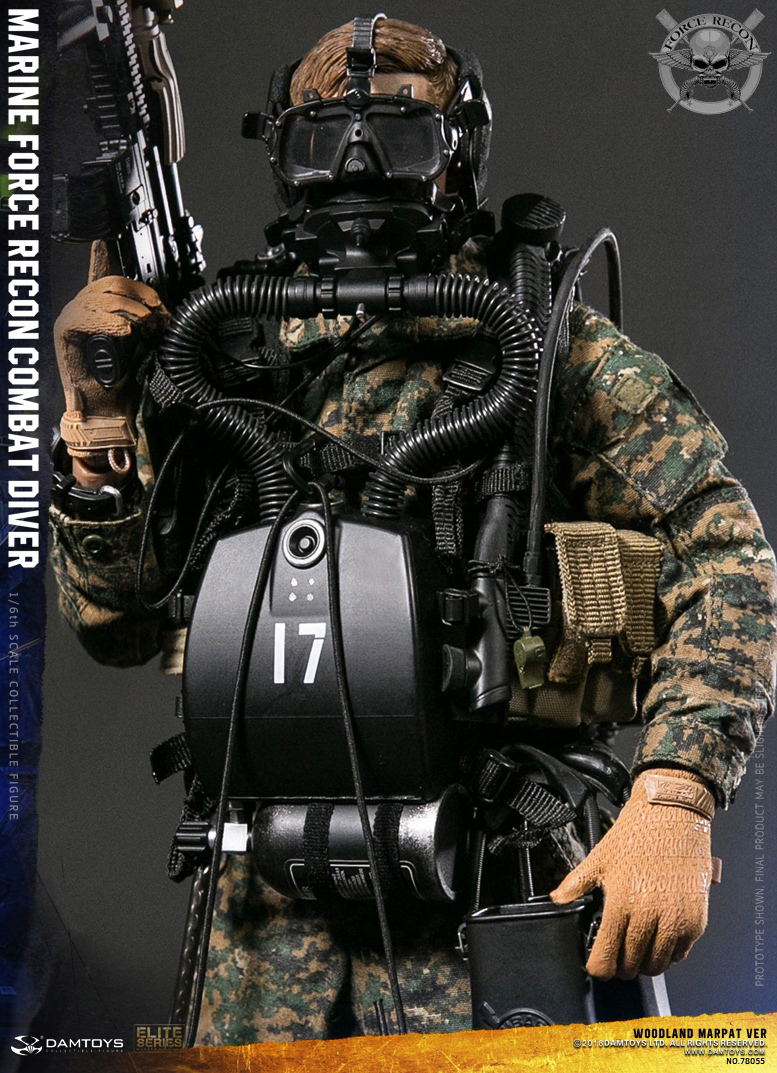 Damtoys 1/6 Scale Figure: Marine Force Recon Combat Diver Woodland Marpat Ver. image 4