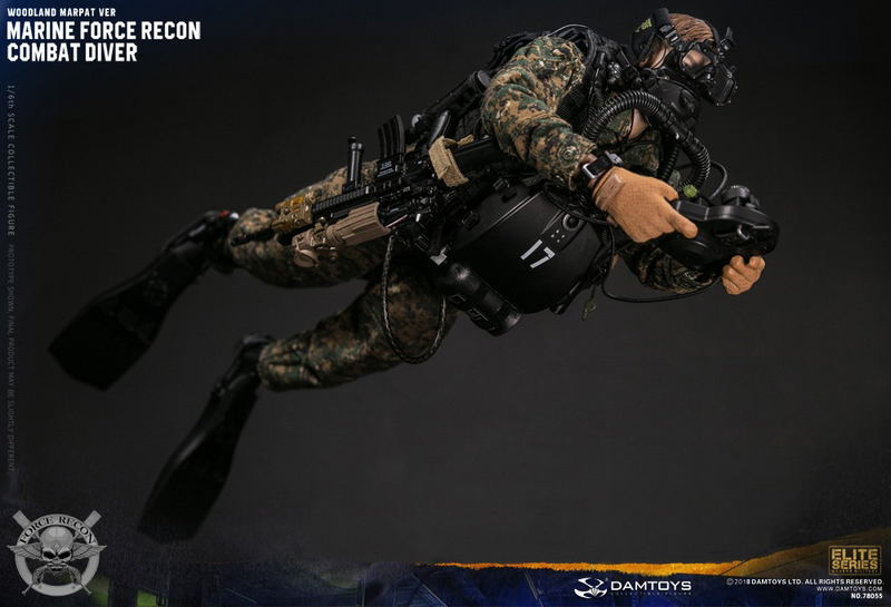 Damtoys 1/6 Scale Figure: Marine Force Recon Combat Diver Woodland Marpat Ver. image 40