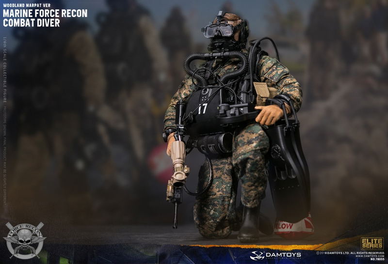 Damtoys 1/6 Scale Figure: Marine Force Recon Combat Diver Woodland Marpat Ver. image 43