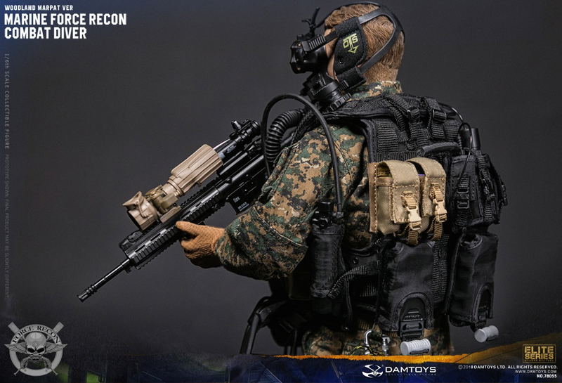 Damtoys 1/6 Scale Figure: Marine Force Recon Combat Diver Woodland Marpat Ver. image 44