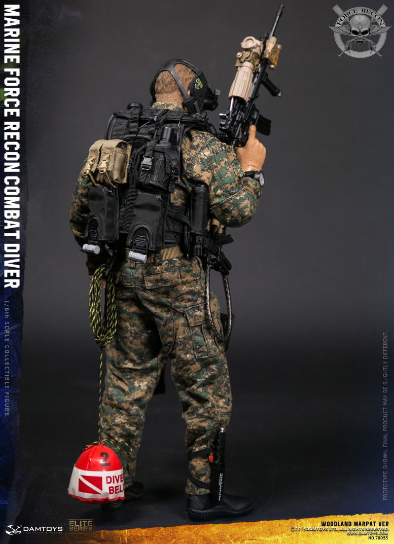 Damtoys 1/6 Scale Figure: Marine Force Recon Combat Diver Woodland Marpat Ver. image 5