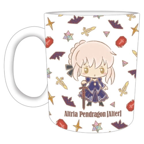 Fate/Grand Order Design Produced By Sanrio Mug Cup Altria Pendragon [Alter] image 1