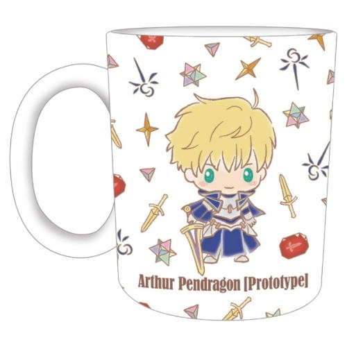 Fate/Grand Order Design Produced By Sanrio Mug Cup Arthur Pendragon [Prototype] image 1