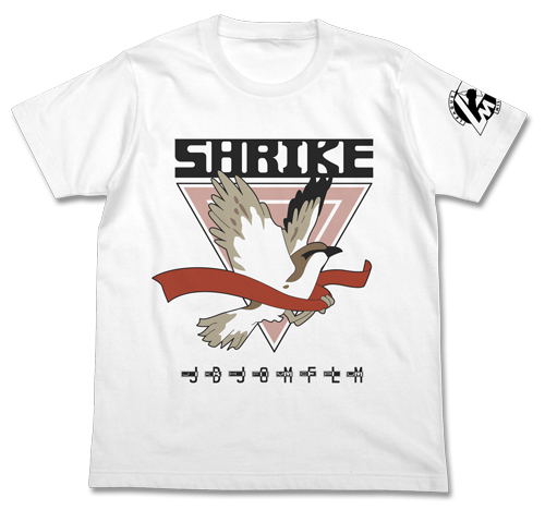 Mobile Suit V Gundam - Shrike Team Emblem T-shirt White (S Size) image 1
