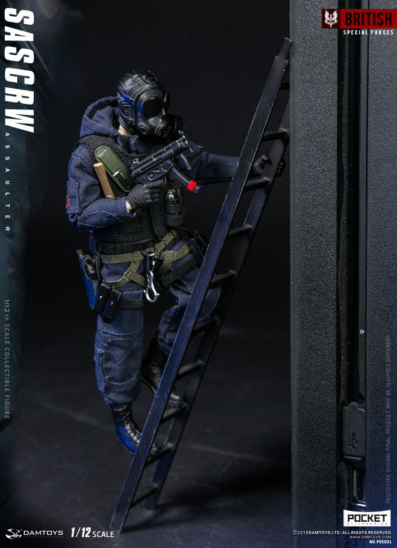 Damtoys 1/12 Scale Figure: Pocket Elite Series SAS CRW Assaulter