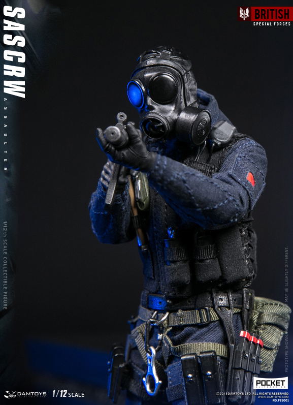 Damtoys 1/12 Scale Figure: Pocket Elite Series SAS CRW Assaulter