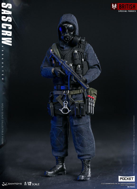 Damtoys 1/12 Scale Figure: Pocket Elite Series SAS CRW Assaulter image 2