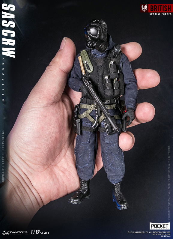 Damtoys 1/12 Scale Figure: Pocket Elite Series SAS CRW Assaulter