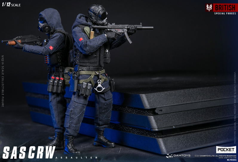 Damtoys 1/12 Scale Figure: Pocket Elite Series SAS CRW Assaulter