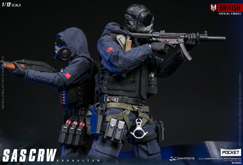 Damtoys 1/12 Scale Figure: Pocket Elite Series SAS CRW Assaulter