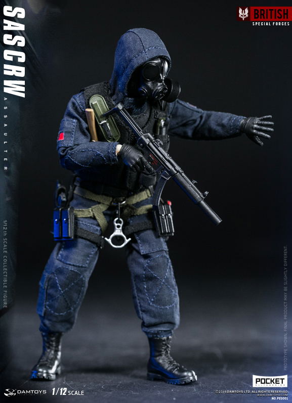 SAS CRW アサルター 1/12スケール Damtoys 1/12 Scale Figure: Pocket Elite Series SAS CRW Assaulter