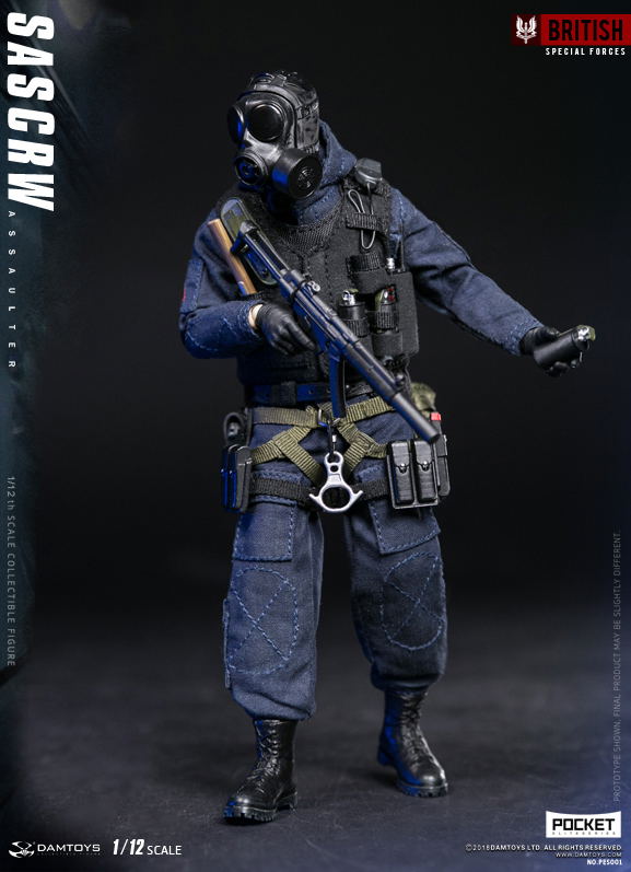 Damtoys 1/12 Scale Figure: Pocket Elite Series SAS CRW Assaulter