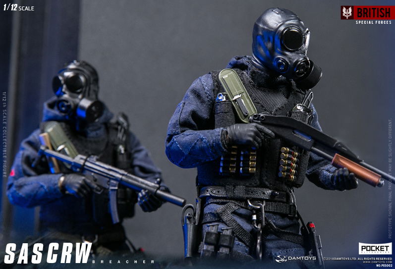 Damtoys 1/12 Scale Figure: Pocket Elite Series SAS CRW Breacher