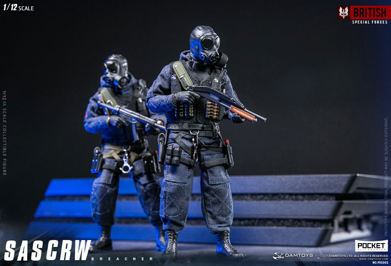 Damtoys 1/12 Scale Figure: Pocket Elite Series SAS CRW Breacher