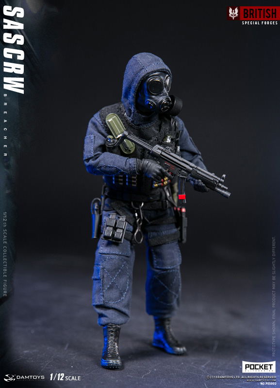 Damtoys 1/12 Scale Figure: Pocket Elite Series SAS CRW Breacher image 3