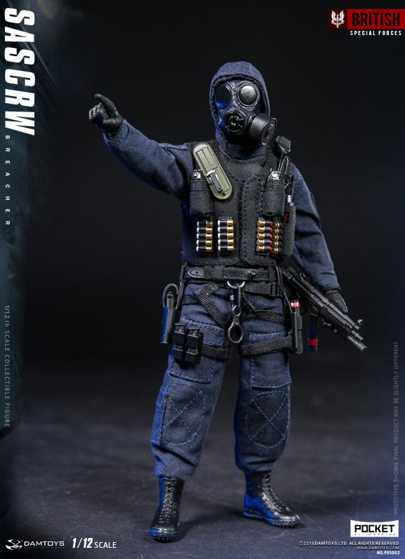 Damtoys 1/12 Scale Figure: Pocket Elite Series SAS CRW Breacher image 4