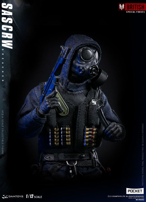 Damtoys 1/12 Scale Figure: Pocket Elite Series SAS CRW Breacher