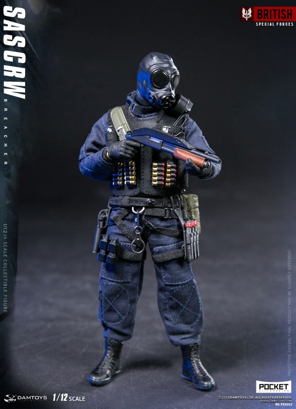 Damtoys 1/12 Scale Figure: Pocket Elite Series SAS CRW Breacher image 6
