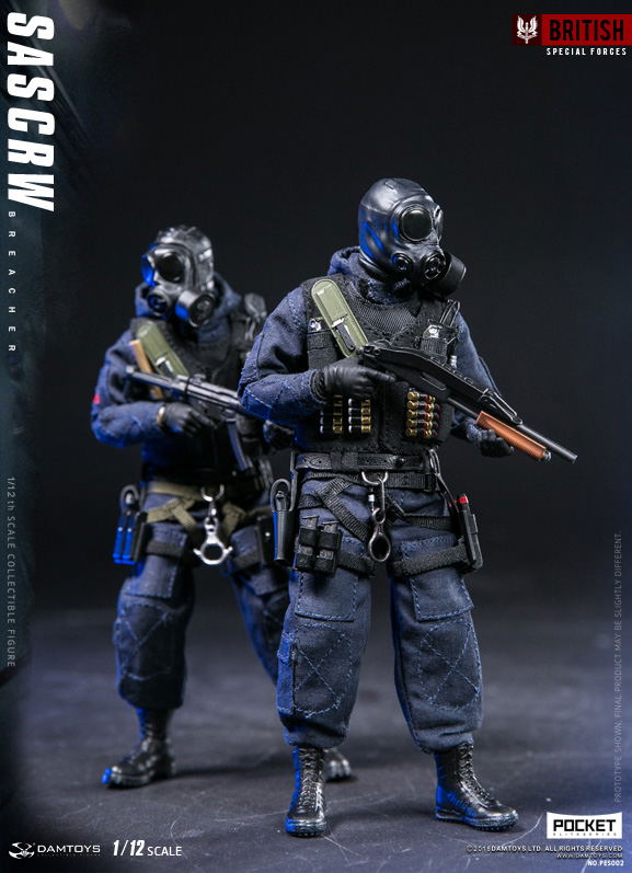 Damtoys 1/12 Scale Figure: Pocket Elite Series SAS CRW Breacher image 7