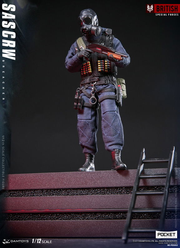 Damtoys 1/12 Scale Figure: Pocket Elite Series SAS CRW Breacher image 8