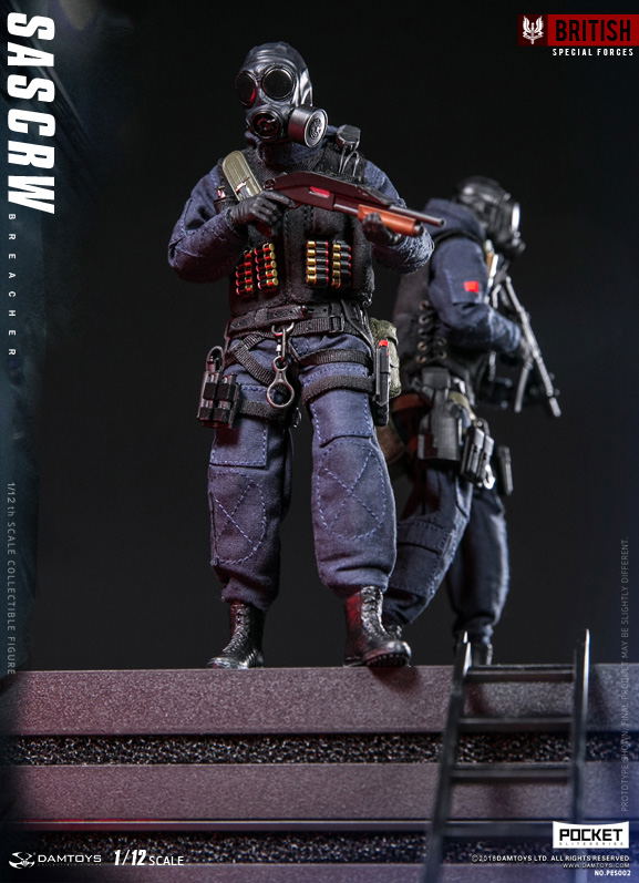 Damtoys 1/12 Scale Figure: Pocket Elite Series SAS CRW Breacher image 9