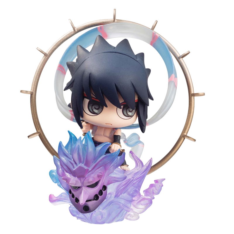 Petit Chara Land Naruto Shippuden Fuujin Uzumaki Naruto & Raijin Uchiha Sasuke Set image 7