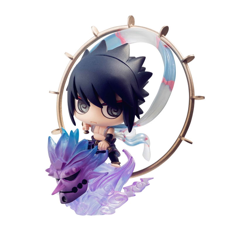 Petit Chara Land Naruto Shippuden Fuujin Uzumaki Naruto & Raijin Uchiha Sasuke Set image 8
