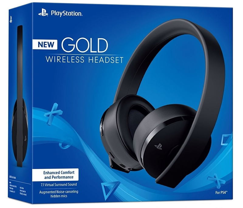 PlayStation Gold Wireless Headset (Black) image 8