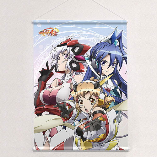 Senki Zesshou Symphogear AXZ B2 Wall Scroll: Hibiki & Tsubasa & Chris image 1