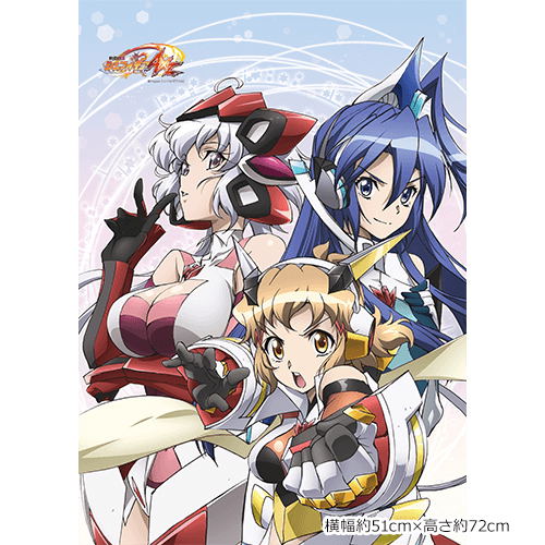 Senki Zesshou Symphogear AXZ B2 Wall Scroll: Hibiki & Tsubasa & Chris image 2