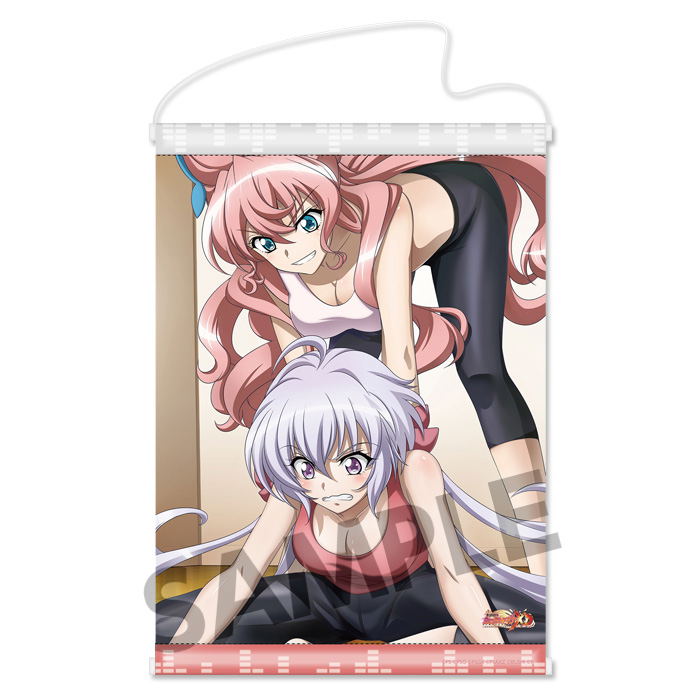 Senki Zesshou Symphogear XD Unlimited A3 Wall Scroll: Yoga Hatsutaiken (Maria & Chris) image 1