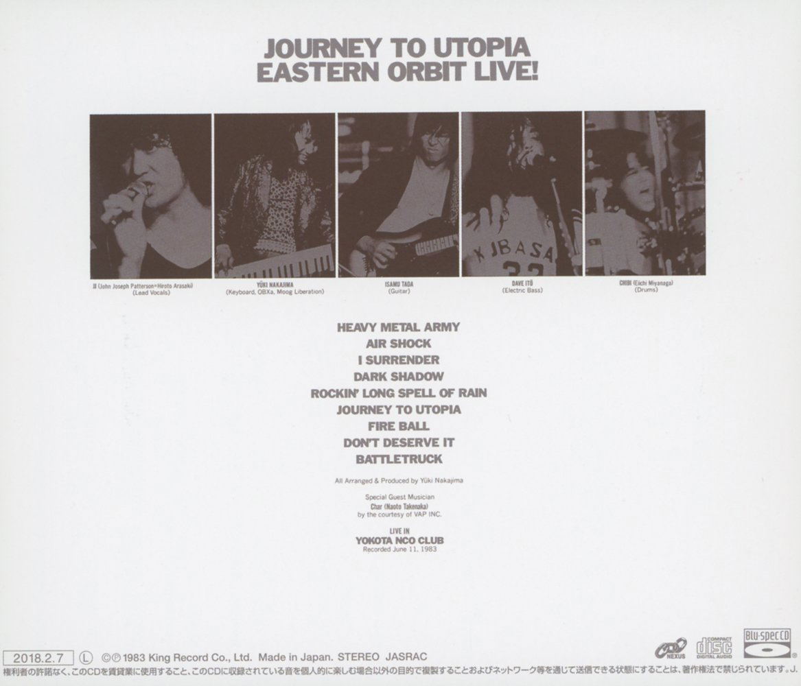 Live! - Journey To Utopia [Blu-spec CD] (Eastern Orbit)