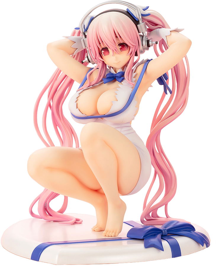 Super Sonico x Is It Wrong to Try to Pick Up Girls in a Dungeon? 1/7 Scale Pre-Painted Figure: Super Sonico Hestia Ver. image 1