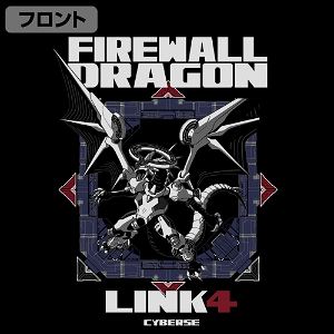 Yu-Gi-Oh! Vrains - Firewall Dragon T-shirt Black (L Size)