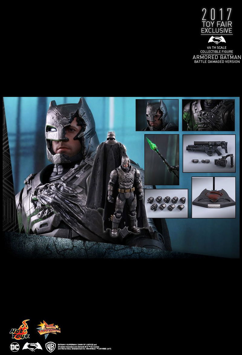 Batman v Superman Dawn of Justice 1/6 Scale Collectible Figure: Armored Batman (Battle Damaged Ver.) image 18