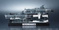 Kikan Taizen Space Battleship Yamato 2202 Warriors of Love 1/2000 Scale Pre-Painted Figure: Earth Federation Dreadnought-class Battleships 2 Ship Set thumbnail 11
