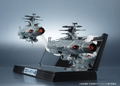 Kikan Taizen Space Battleship Yamato 2202 Warriors of Love 1/2000 Scale Pre-Painted Figure: Earth Federation Dreadnought-class Battleships 2 Ship Set thumbnail 14